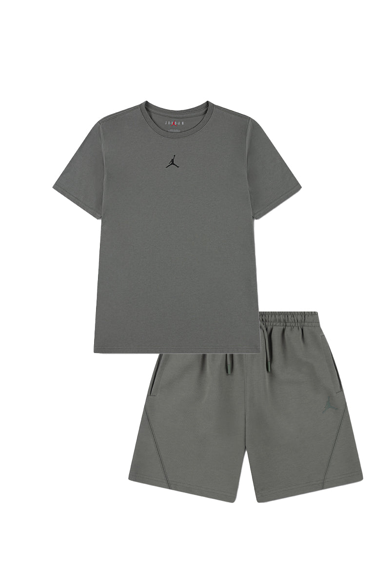 לילדים SPORT CORE SS TEE JORDAN חליפת Gray / 8-10Y