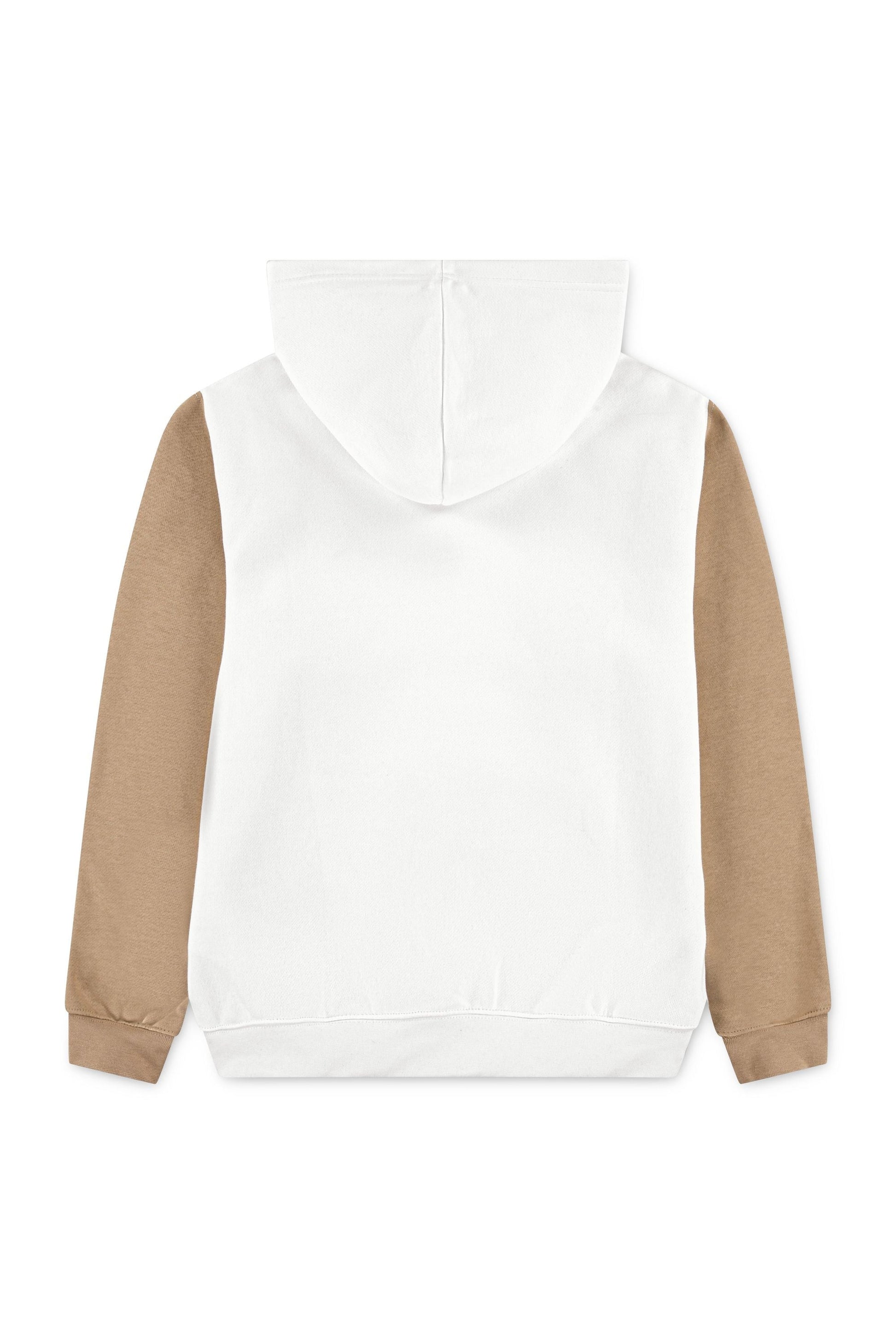 חליפת טרנינג JORDAN קפוצ'ון סמל בצד וכיס לילדים BEIGE / 12-13Y