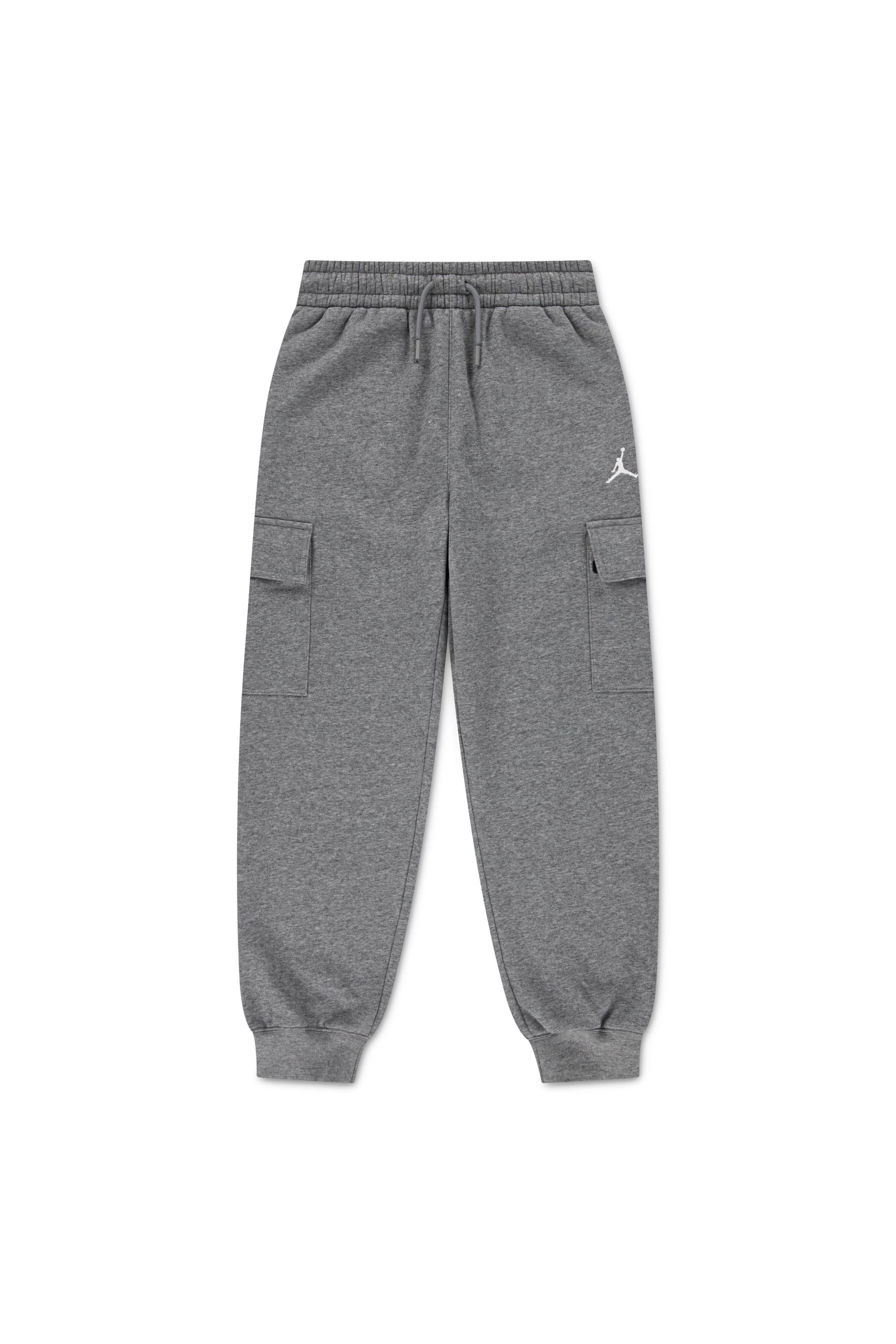 חליפת טרנינג JORDAN קפוצ'ון סמל בצד וכיס לילדים BLACK / 12-13Y