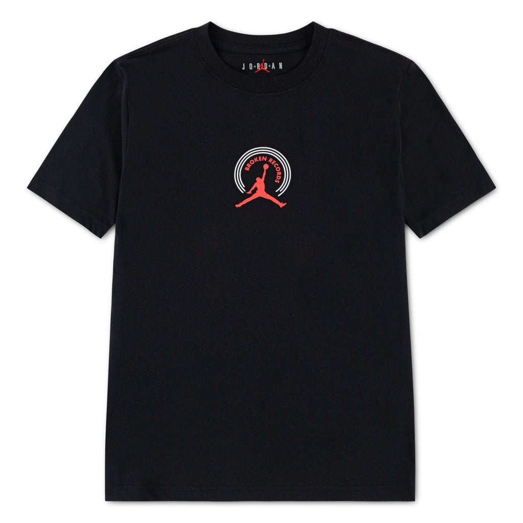 לילדים MJ BROKEN RECORDS TEE JORDAN חליפת BLACK / 8-10Y