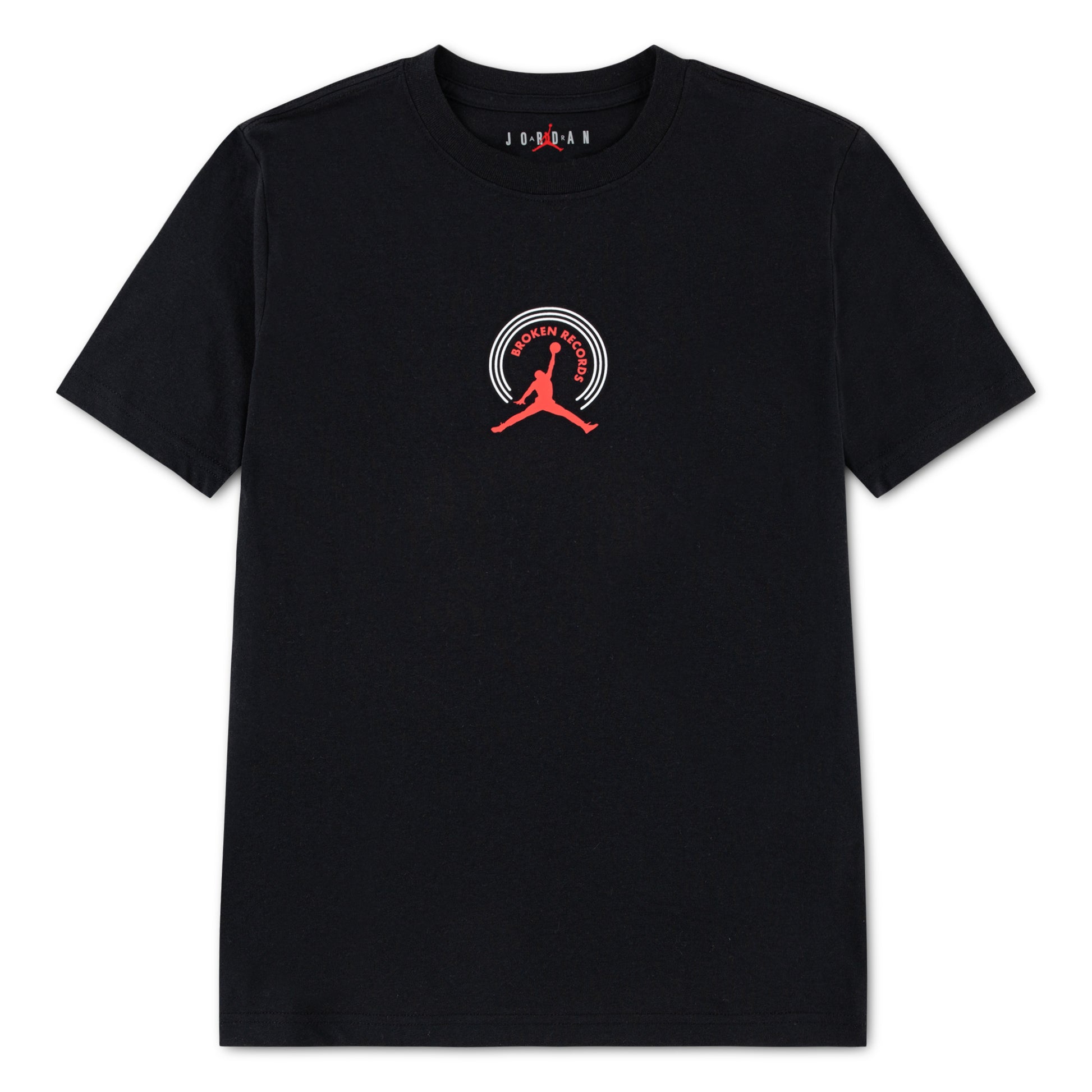 לילדים MJ BROKEN RECORDS TEE JORDAN חליפת BLACK / 8-10Y