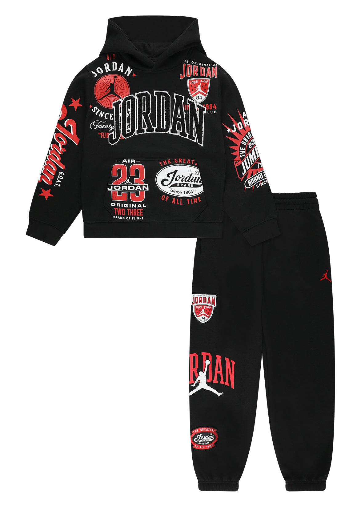 חליפת טרנינג JORDAN I23 CRUISE CONTROL PO HOODIE לילדים BLACK / 12-13Y