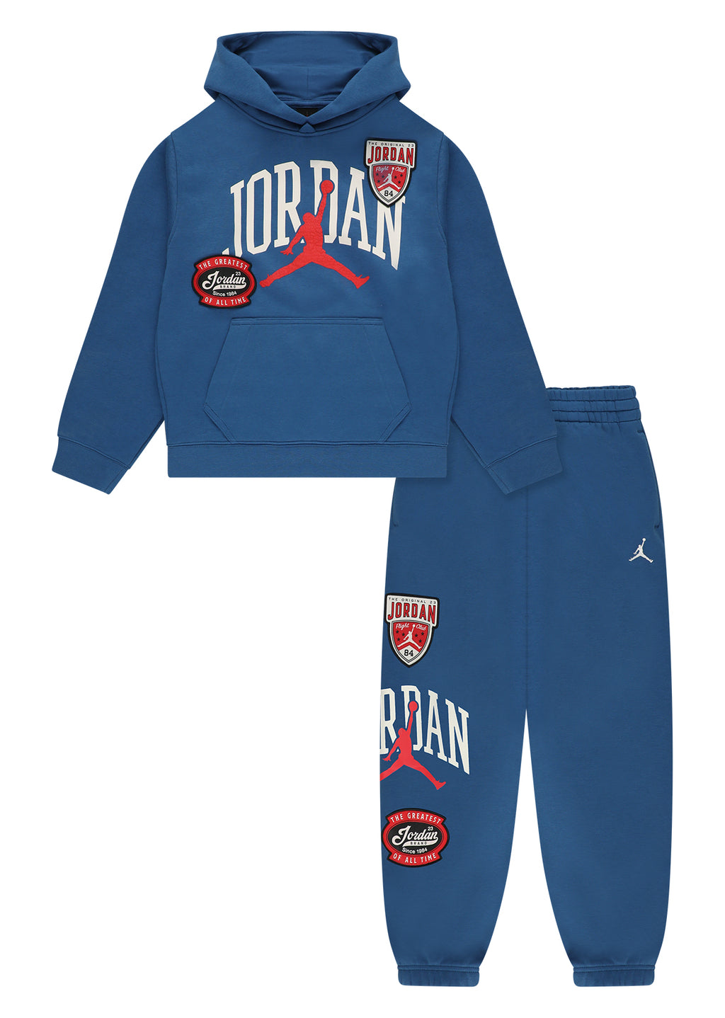 חליפת טרנינג JORDAN I23 HIGHWAY ARCH PO HOODIE לילדים BLUE / 12-13Y