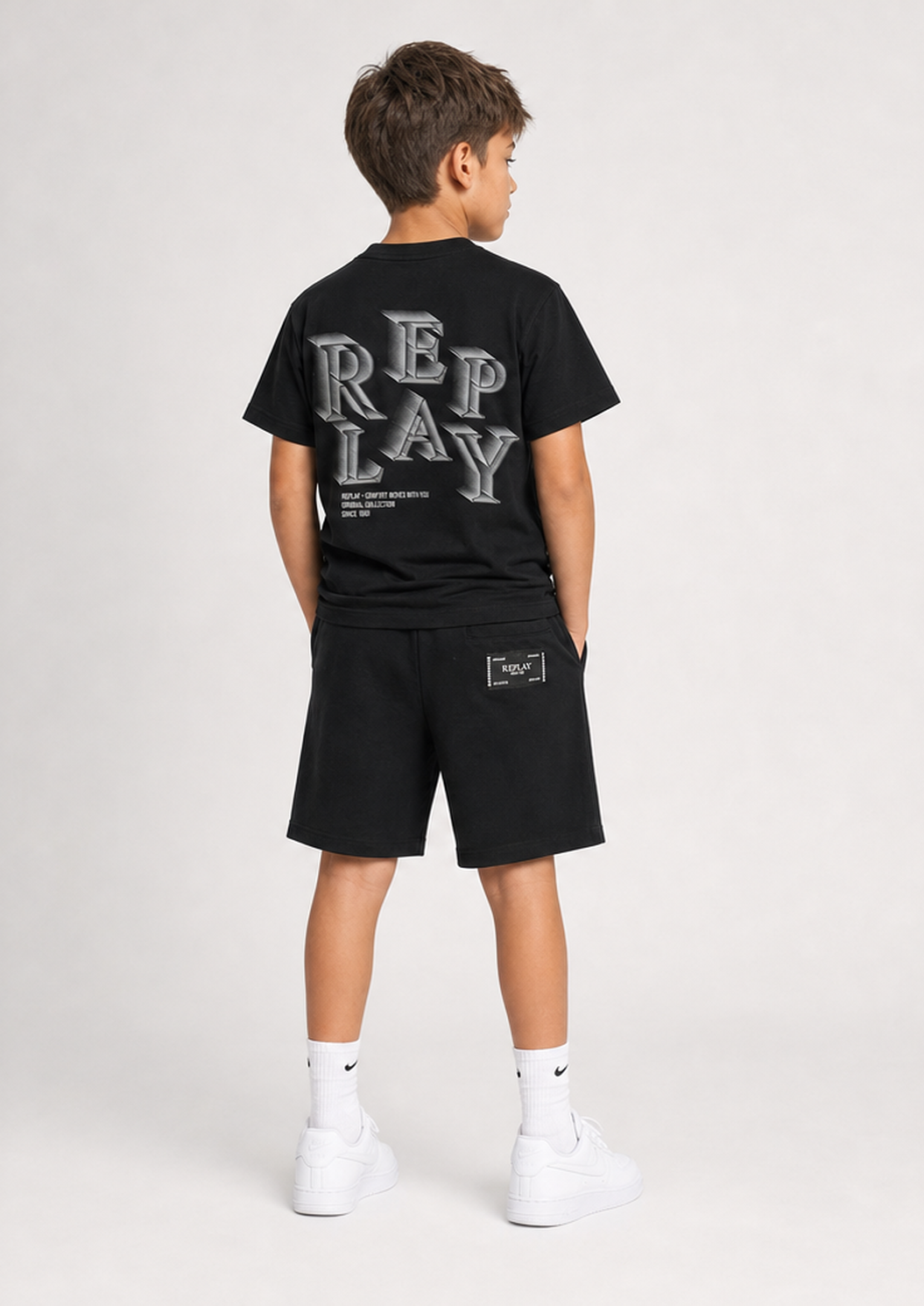 REPLAY boys black rply set back