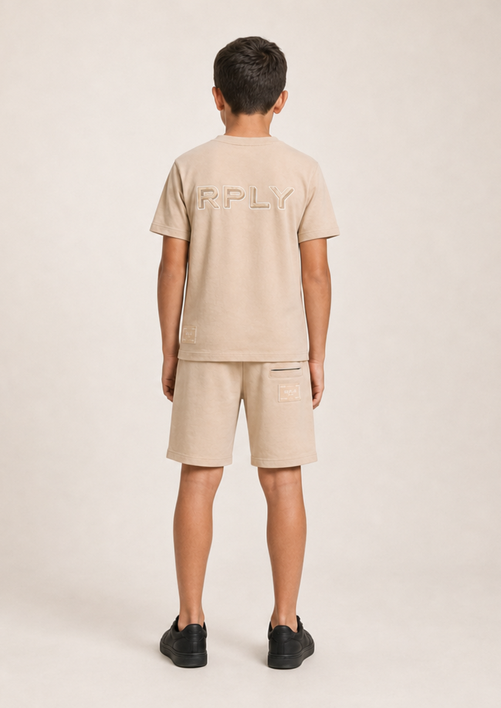 REPLAY boys beige rply side set back