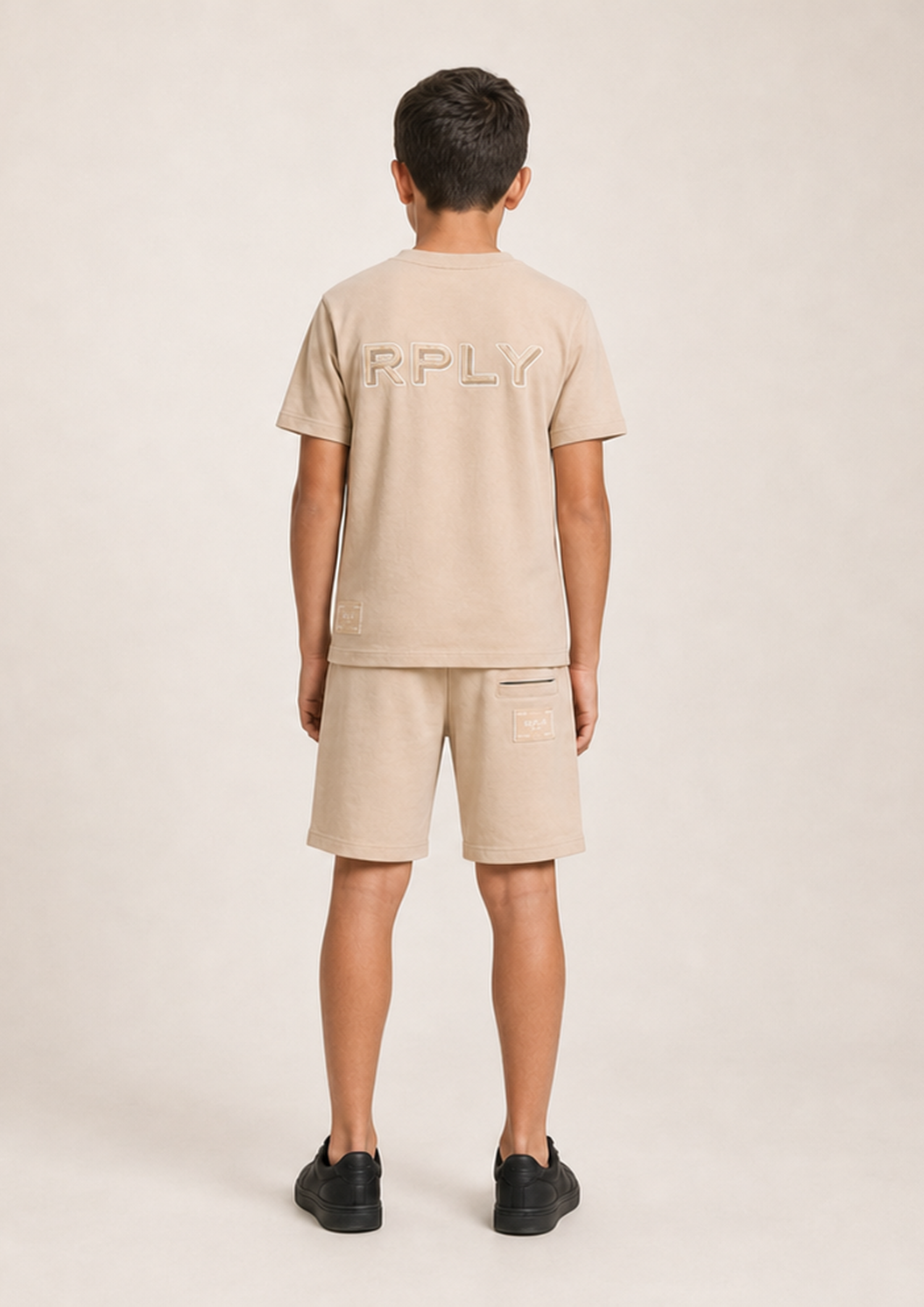 REPLAY boys beige rply side set back