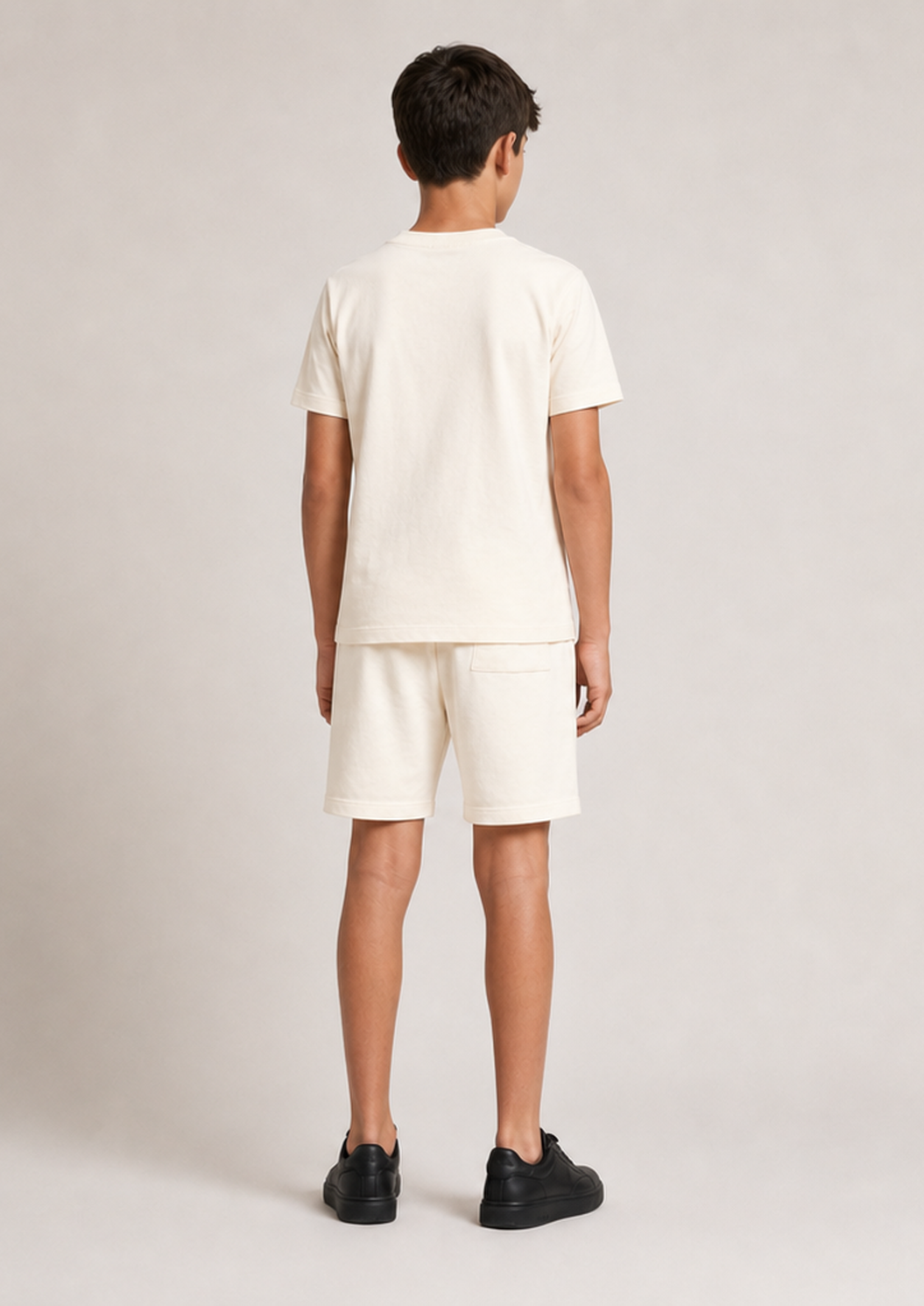 REPLAY boys off white rply embroidered set back