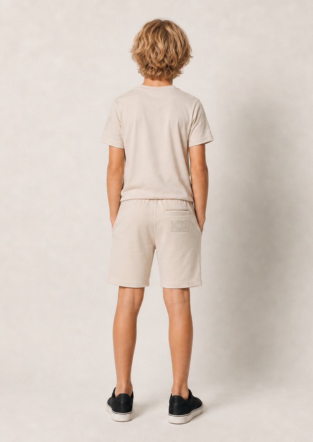 REPLAY boys light beige comfort set back
