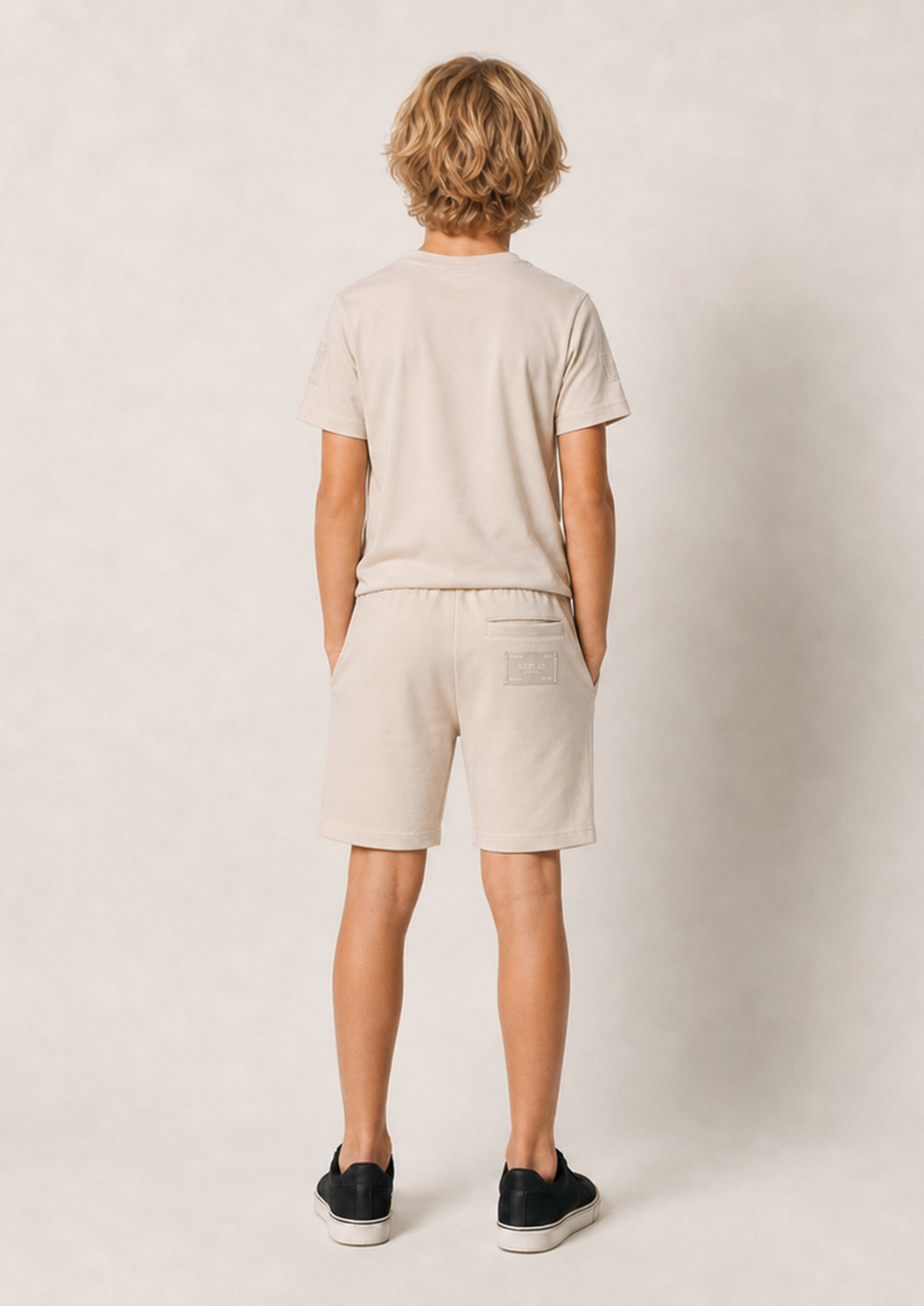REPLAY boys light beige comfort set back