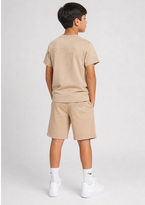 REPLAY boys warm beige comfort set back