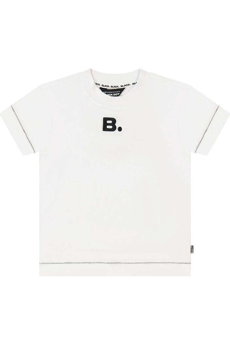 חולצת טישרט BLACK DOT לילדים בצבע לבן WHITE / 2Y