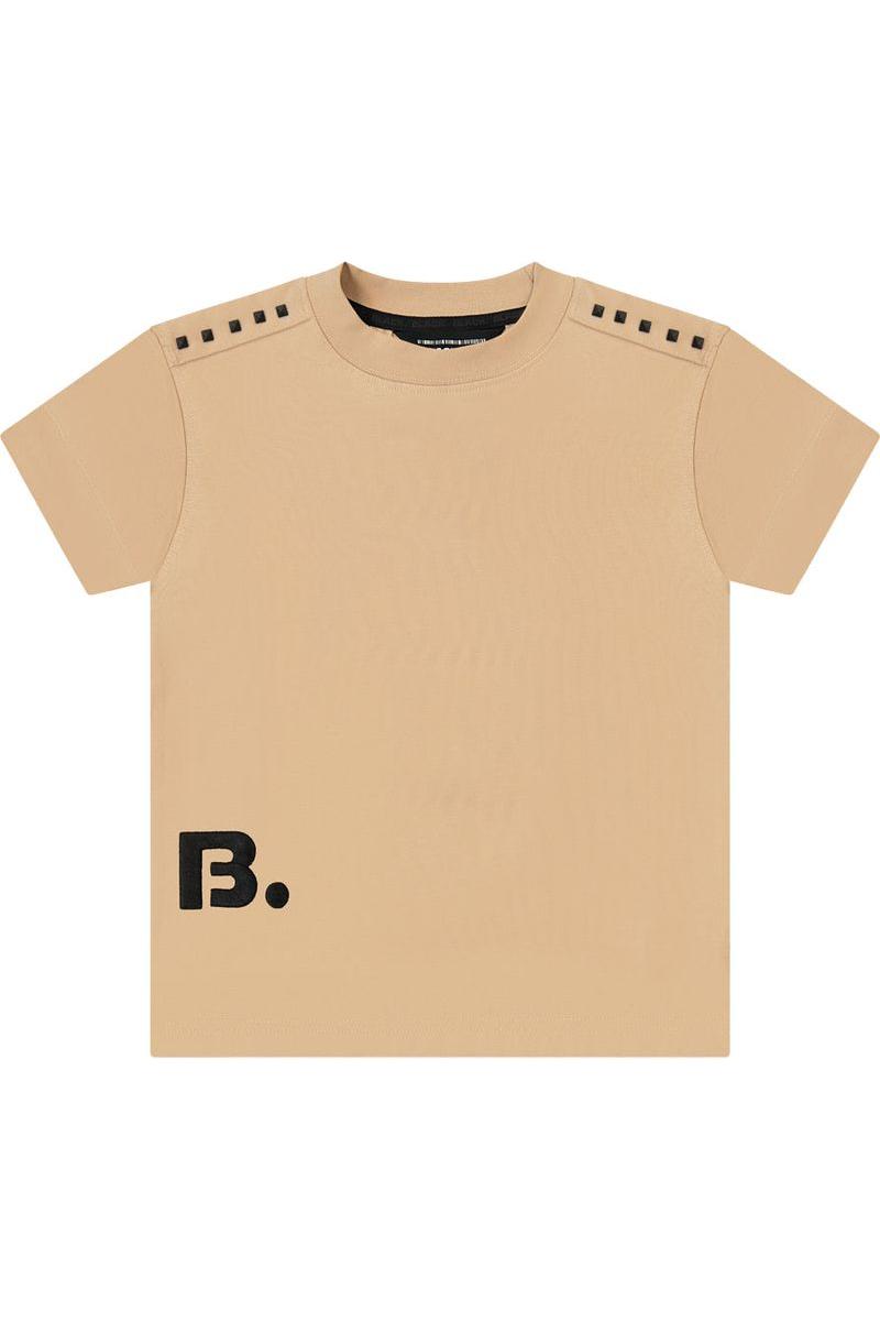 חולצת טישרט BLACK DOT לילדים בצבע חום BROWN / 2Y