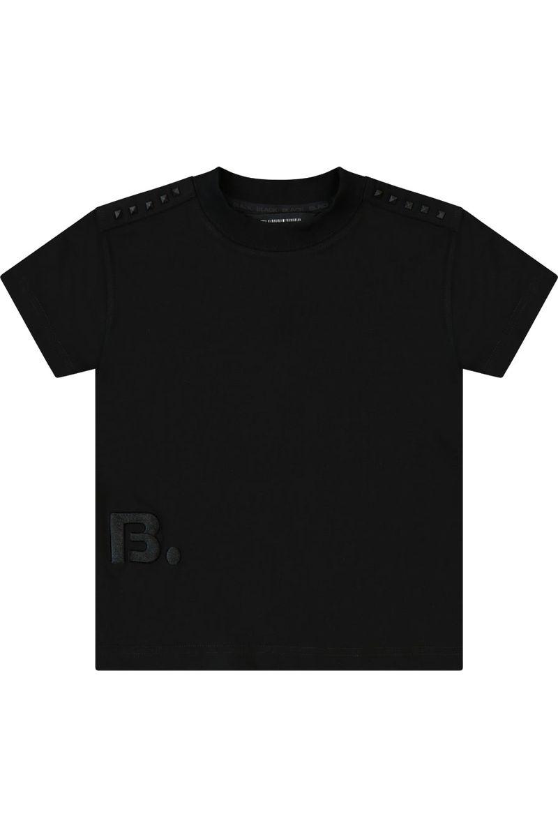 חולצת טישרט BLACK DOT לילדים בצבע שחור BLACK / 2Y