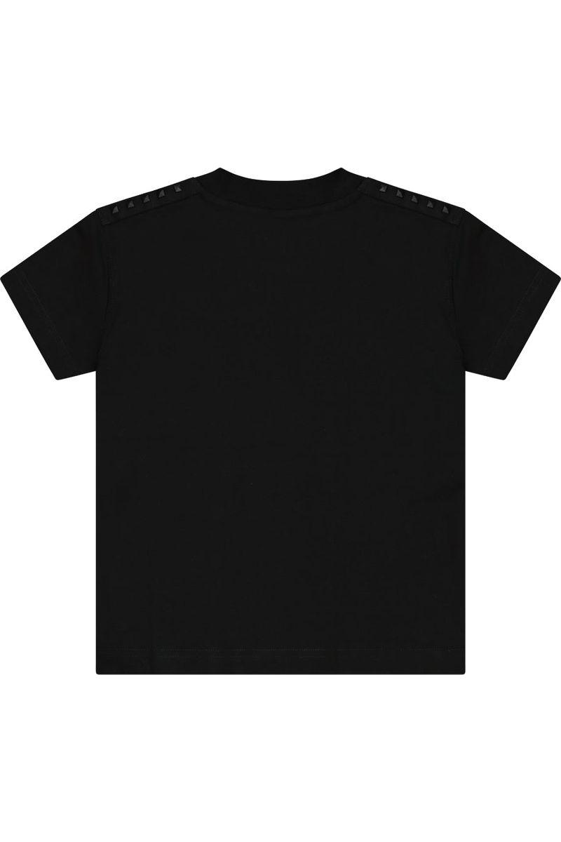 חולצת טישרט BLACK DOT לילדים בצבע שחור BLACK / 2Y