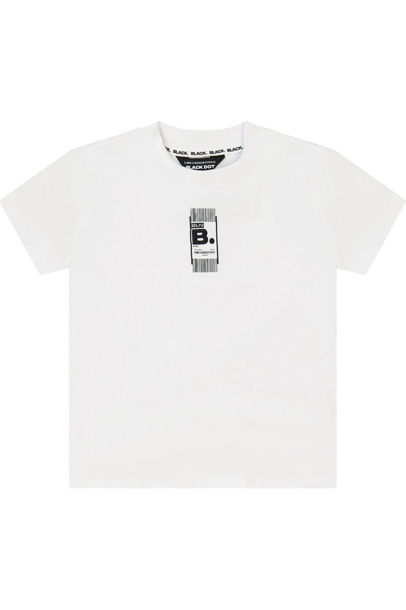 חולצת טישרט BLACK DOT לילדים בצבע לבן WHITE / 2Y