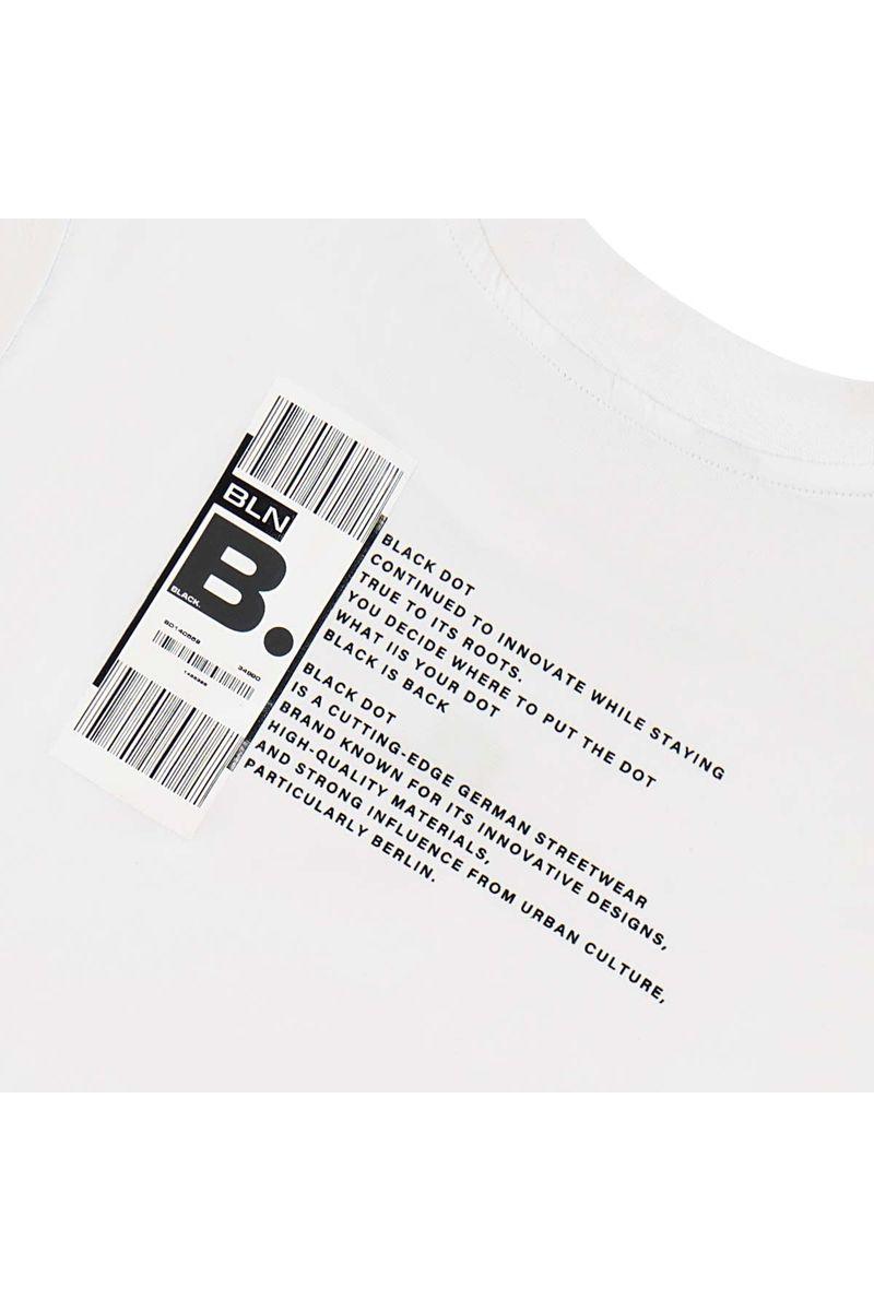 חולצת טישרט BLACK DOT לילדים בצבע לבן WHITE / 2Y