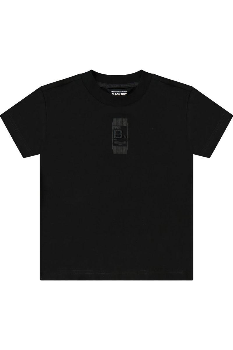 חולצת טישרט BLACK DOT לילדים בצבע שחור BLACK / 2Y