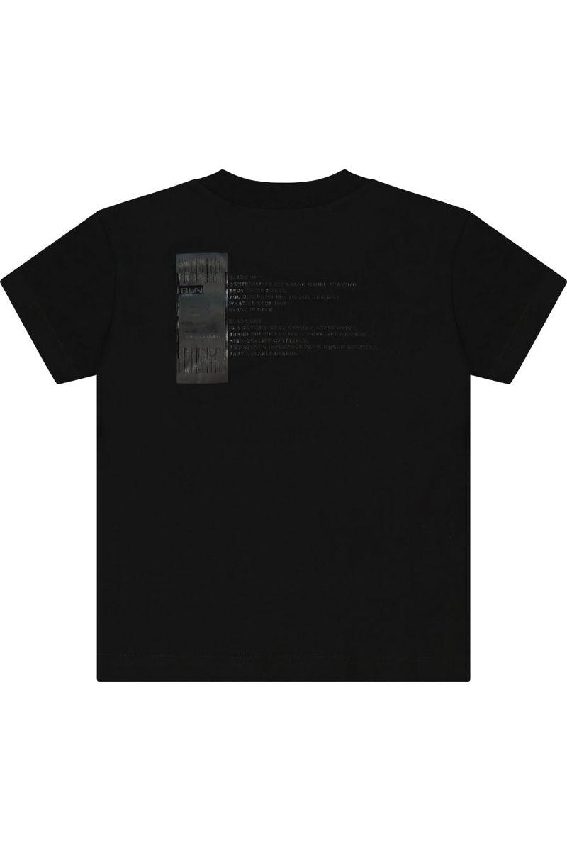 חולצת טישרט BLACK DOT לילדים בצבע שחור BLACK / 2Y