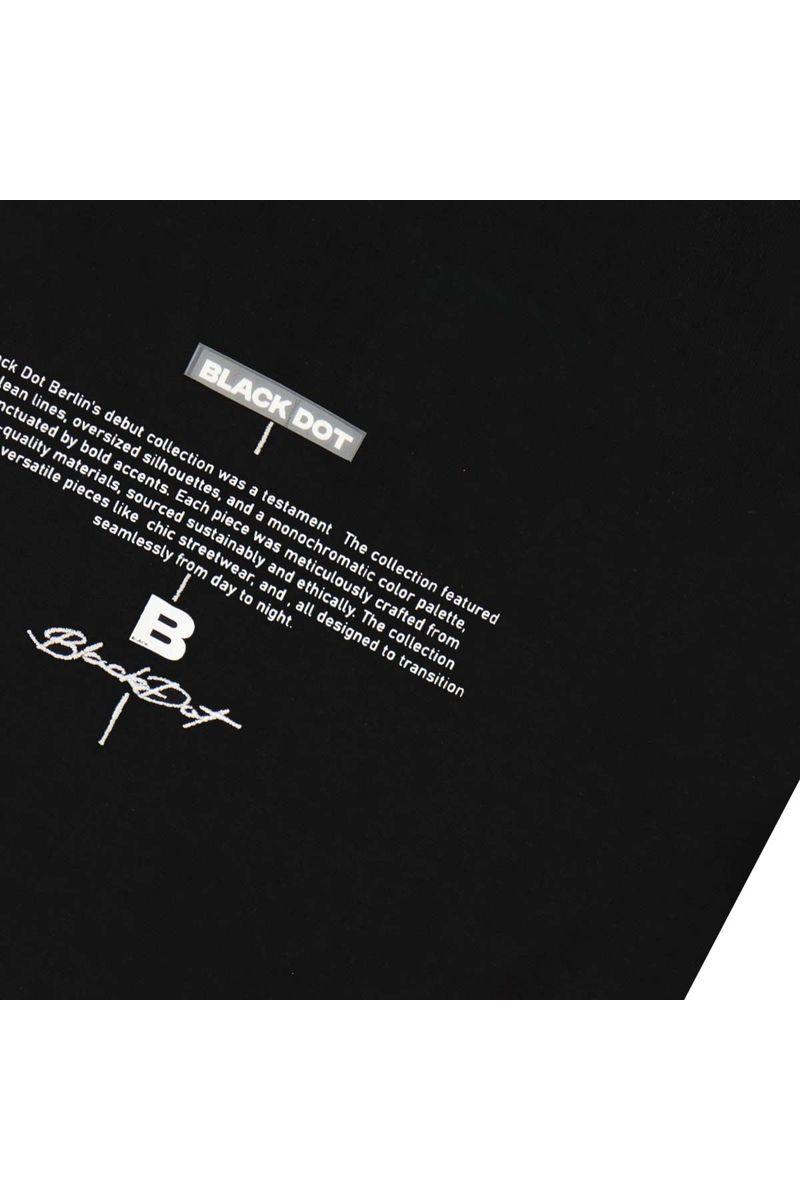 חולצת טישרט BLACK DOT לילדים בצבע שחור BLACK / 2Y