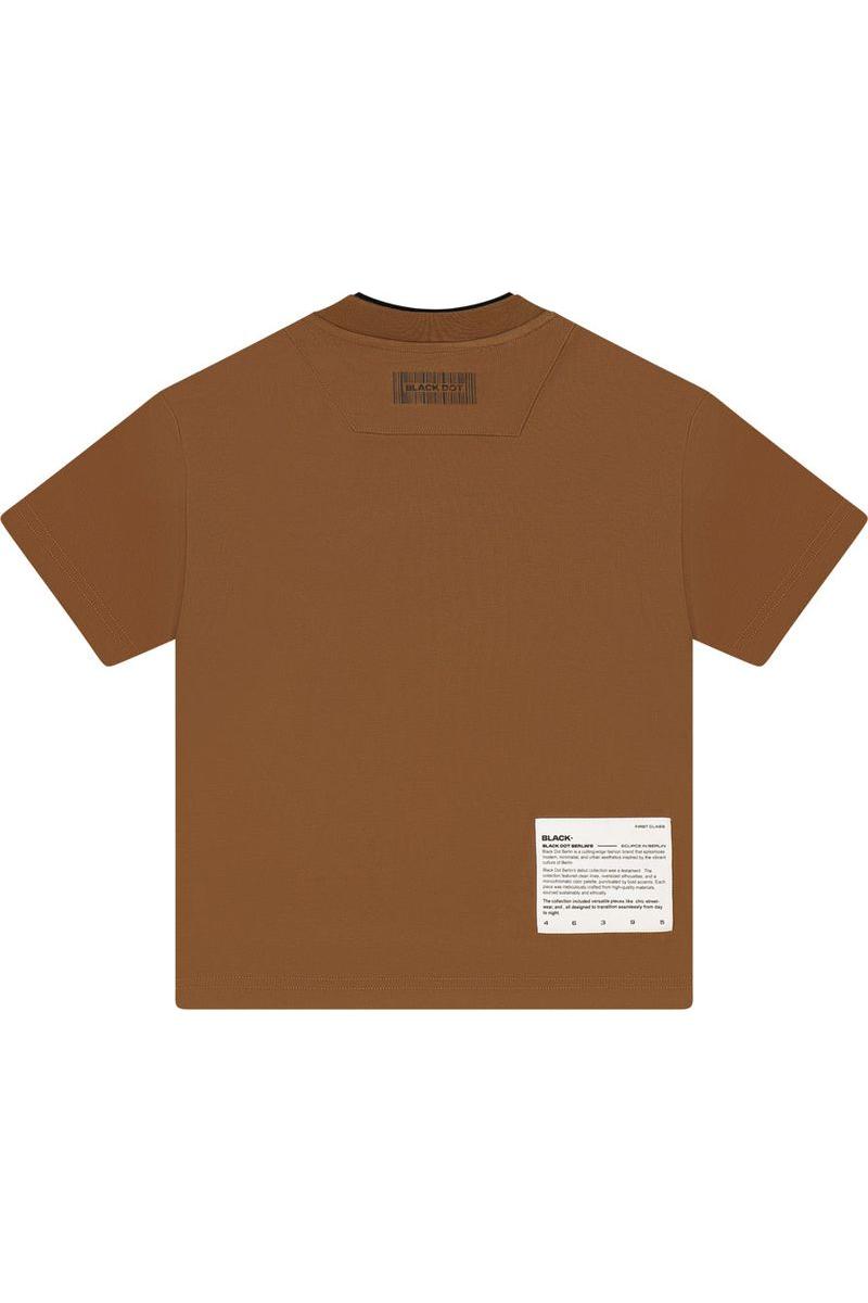 חולצת טישרט BLACK DOT לילדים בצבע חום BROWN / 2Y