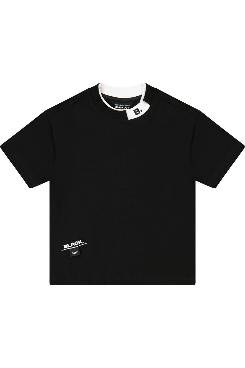 חולצת טישרט BLACK DOT לילדים בצבע שחור BLACK / 2Y