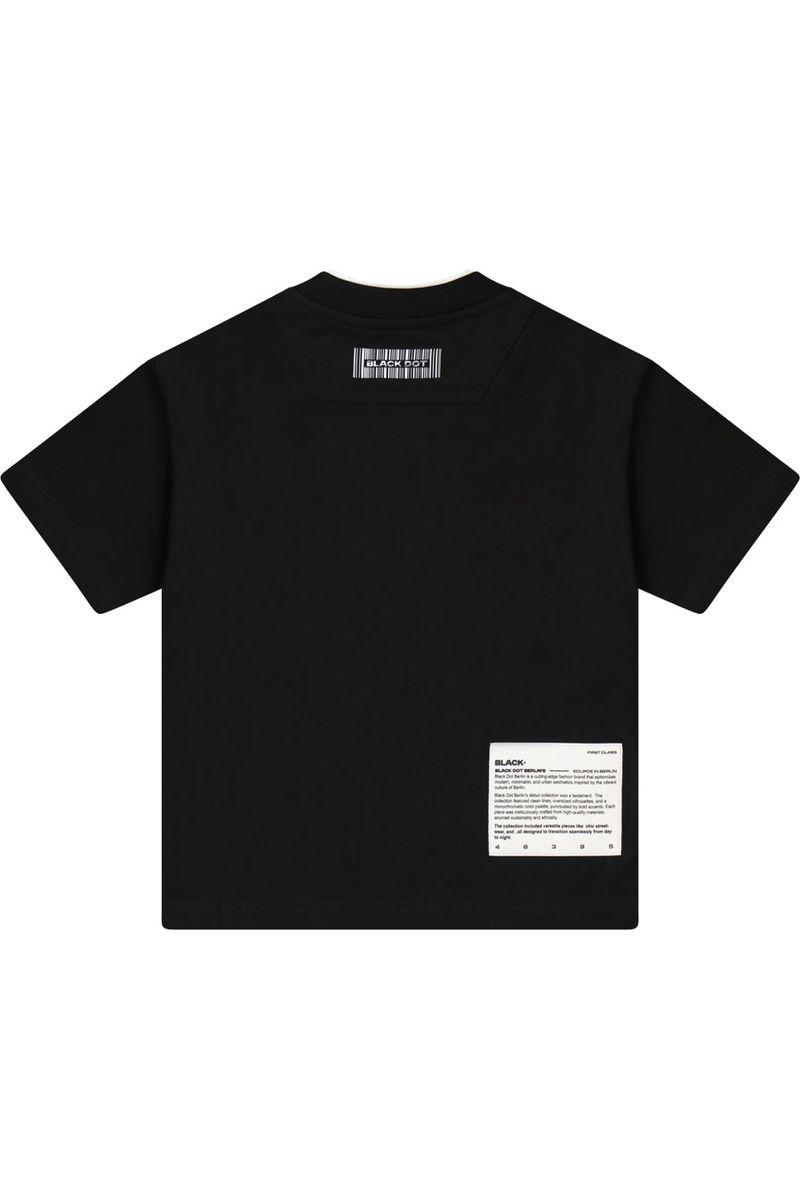 חולצת טישרט BLACK DOT לילדים בצבע שחור BLACK / 2Y