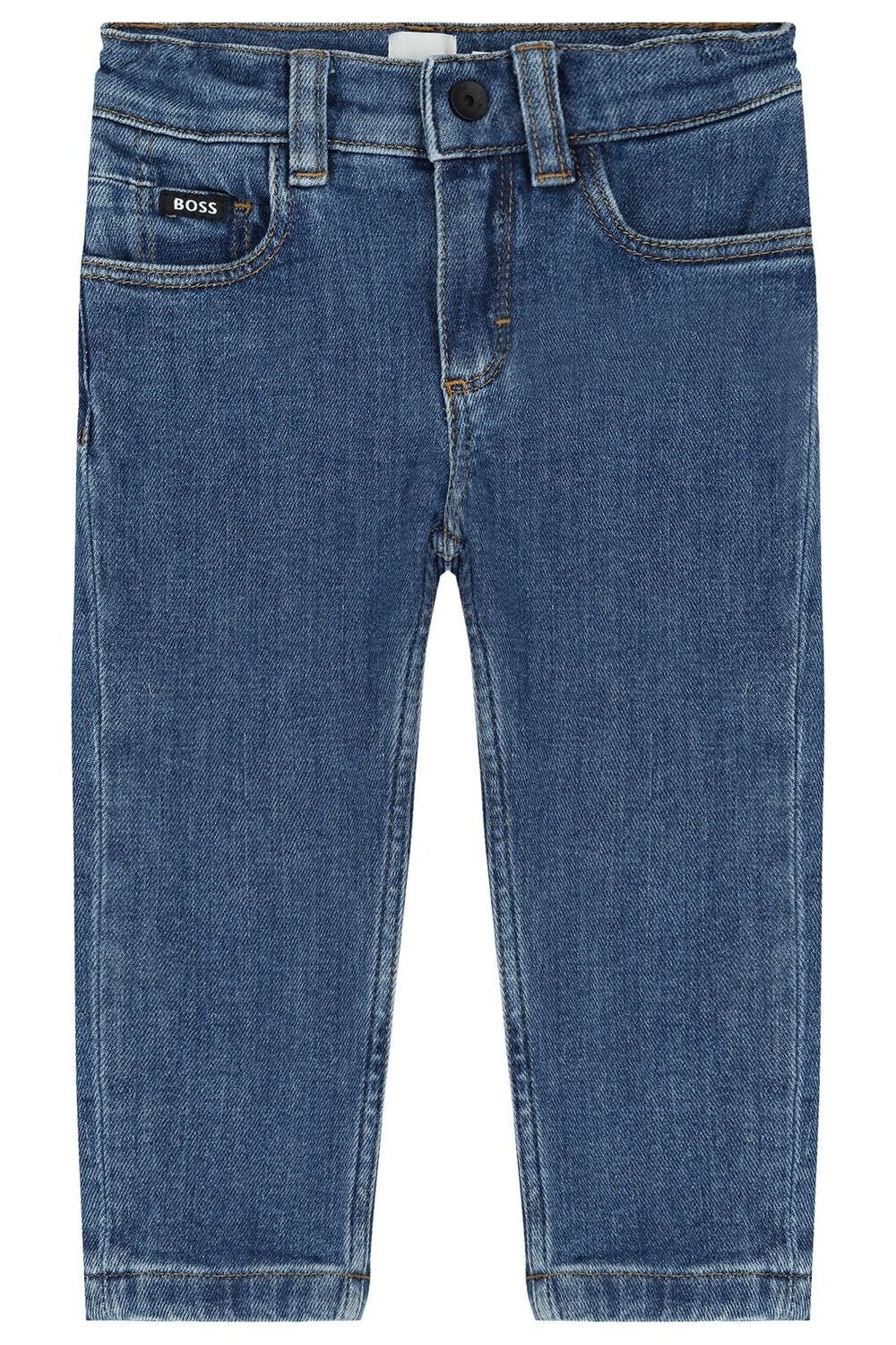 מכנסי ג'ינס BOSS לוגו B כפול לתינוקות
