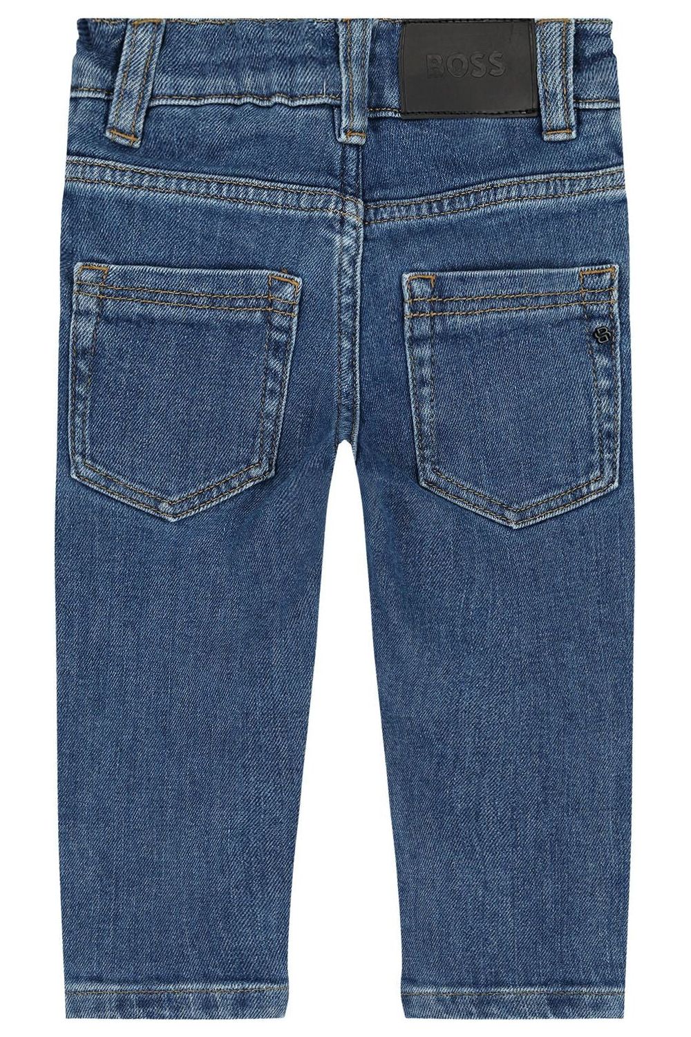 מכנסי ג'ינס BOSS לוגו B כפול לתינוקות