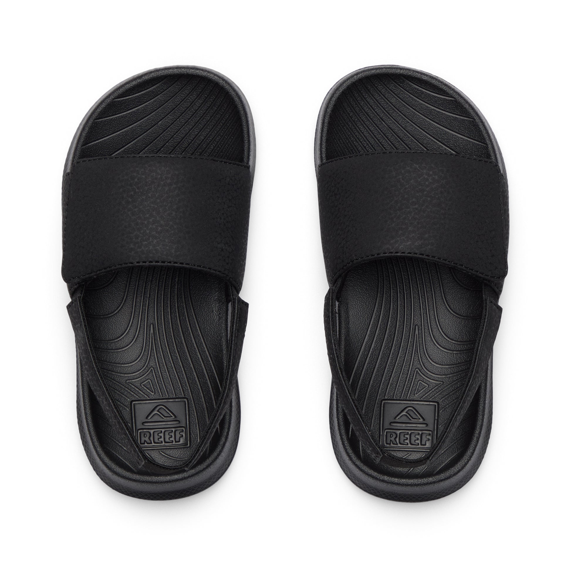 לילדים Salty Slide Black White REEF סנדלי BLACK / 26