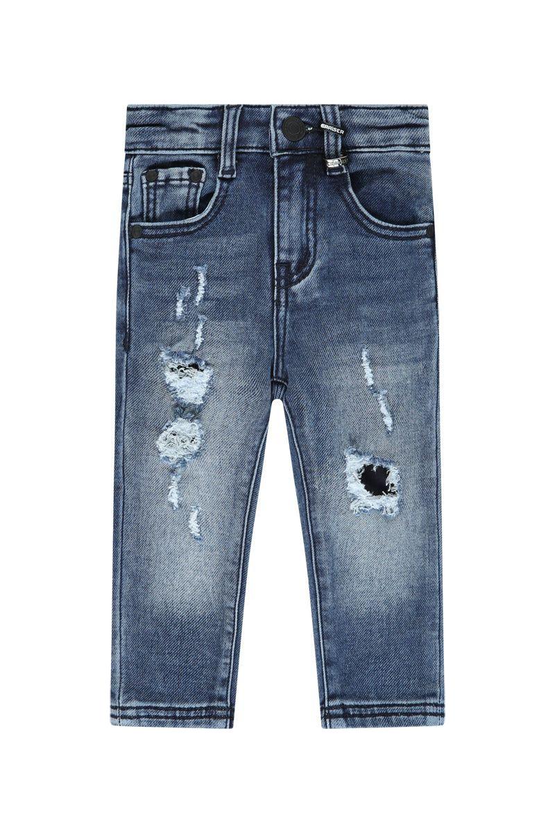 מכנסי ג'ינס CRAISER קרעים לתינוקות Blue / 3-6M