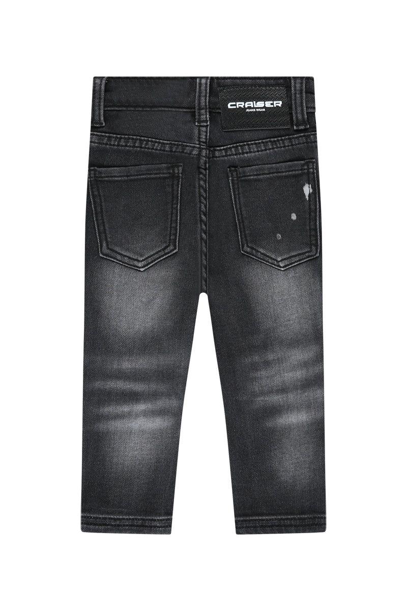 מכנסי ג'ינס CRAISER קרעים לתינוקות Black / 3-6M