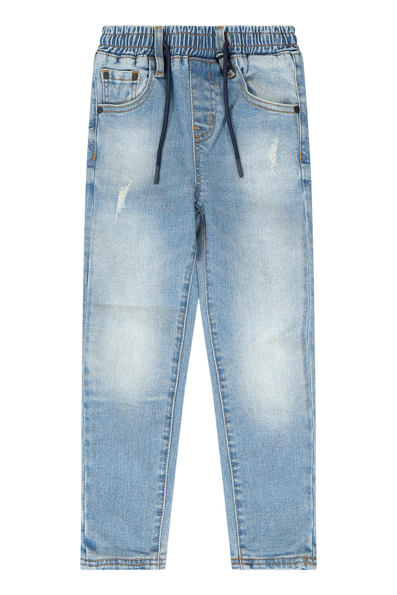 מכנסי ג'ינס CRAISER גומי במותן לילדים BLUE / 2Y