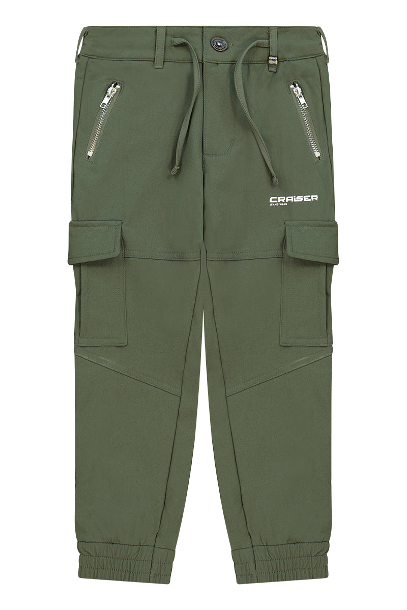 מכנסי דגמ"ח CRAISER רוכסן בצדדים לילדים Green / 4Y