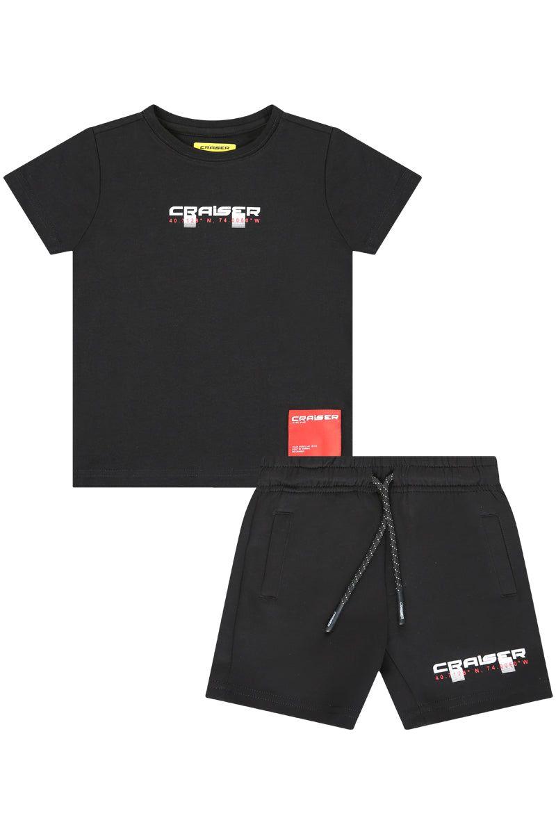 חליפת טריקו CRAISER  הדפס לוג אחורי לילדים Black / 4Y