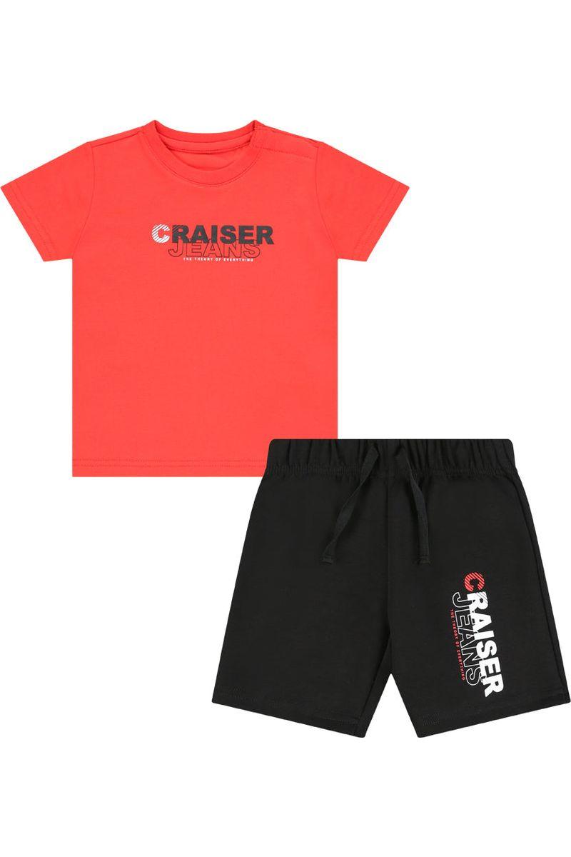 חליפת טריקו CRAISER  ממותגת לילדים Red / 4Y