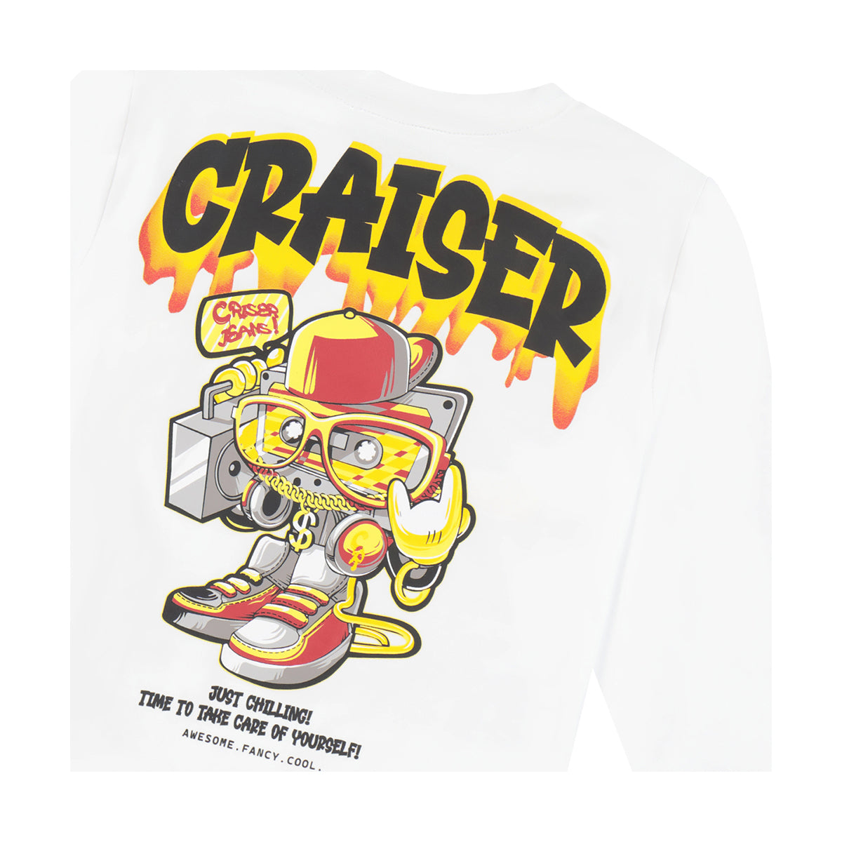 חולצת טי שרט CRAISER ארוכה הדפס גרפיטי לילדים