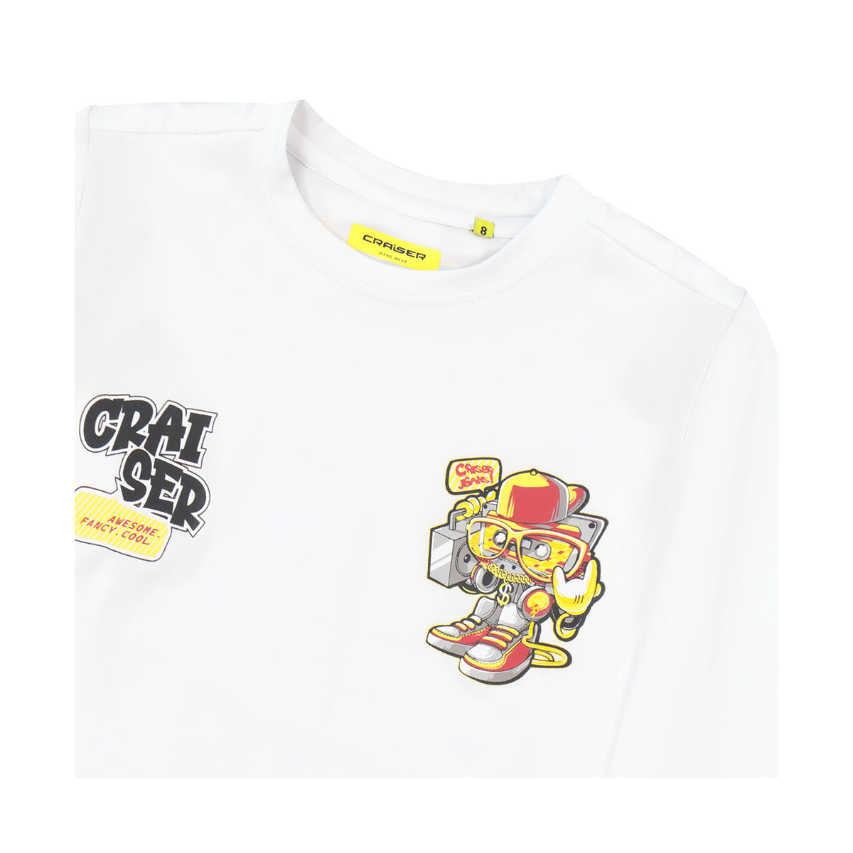 חולצת טי שרט CRAISER ארוכה הדפס גרפיטי לילדים