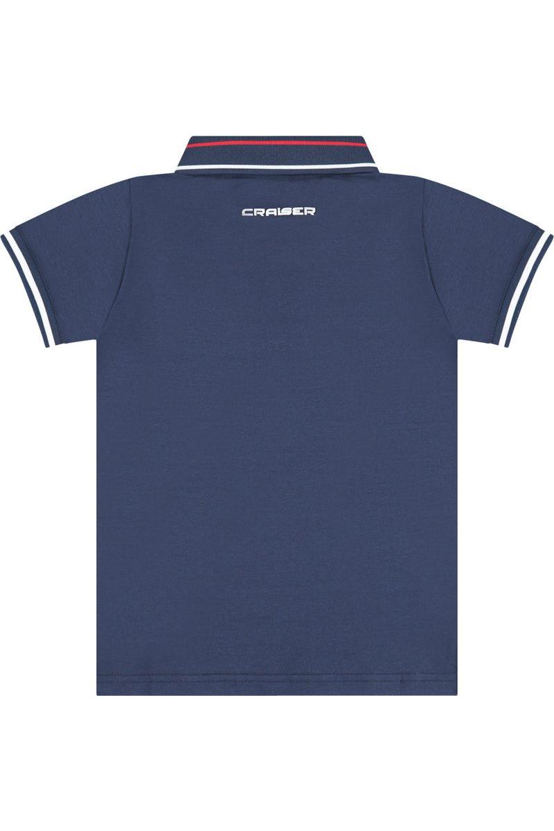 חולצת צווארון CRAISER לוגו מותג בצד לילדים Blue / 4Y