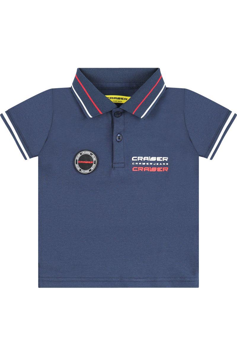 חולצת צווארון CRAISER לוגו מותג בצד לתינוקות Blue / 3-6M