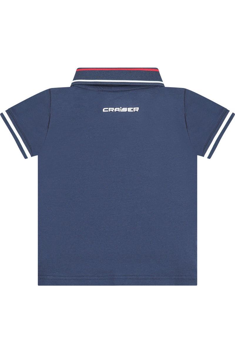 חולצת צווארון CRAISER לוגו מותג בצד לתינוקות Blue / 3-6M