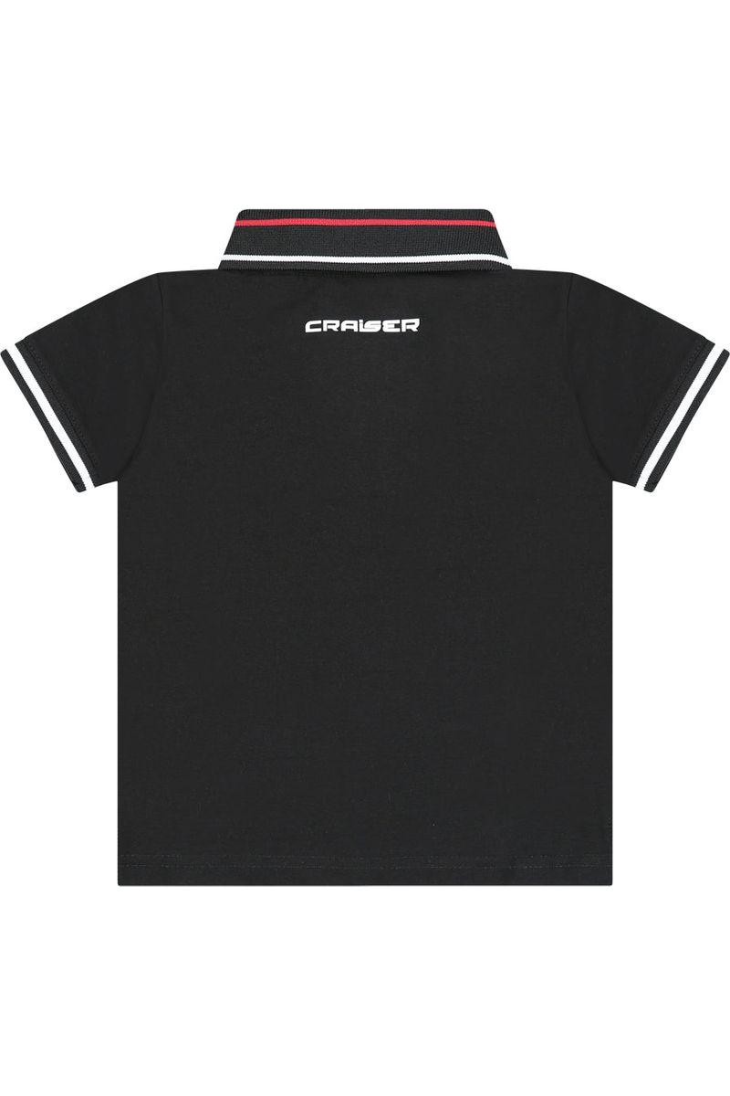 חולצת צווארון CRAISER לוגו מותג בצד לתינוקות Black / 3-6M