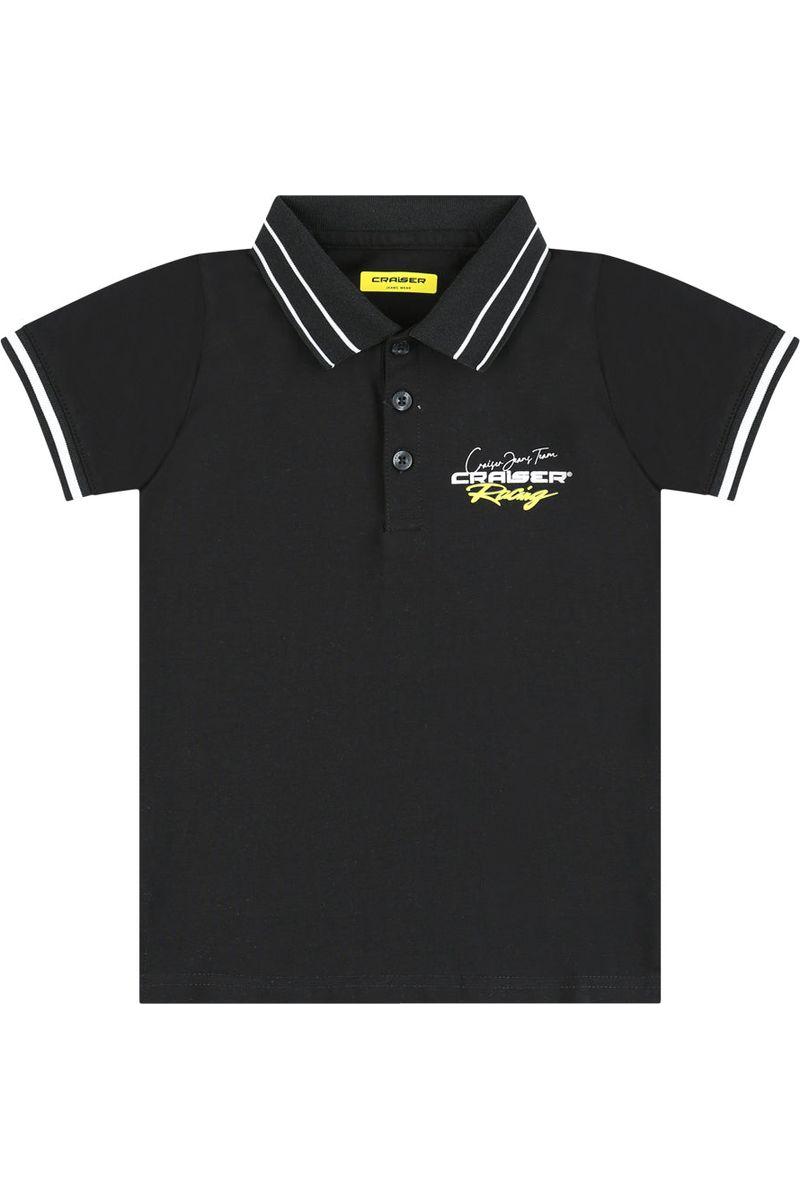 חולצת צווארון CRAISER לוגו מותג בגב לילדים Black / 4Y