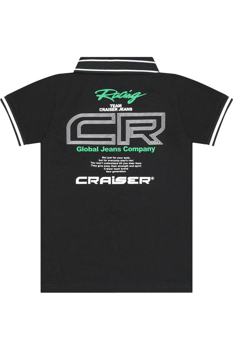 חולצת צווארון CRAISER לוגו מותג בגב לילדים Black / 4Y