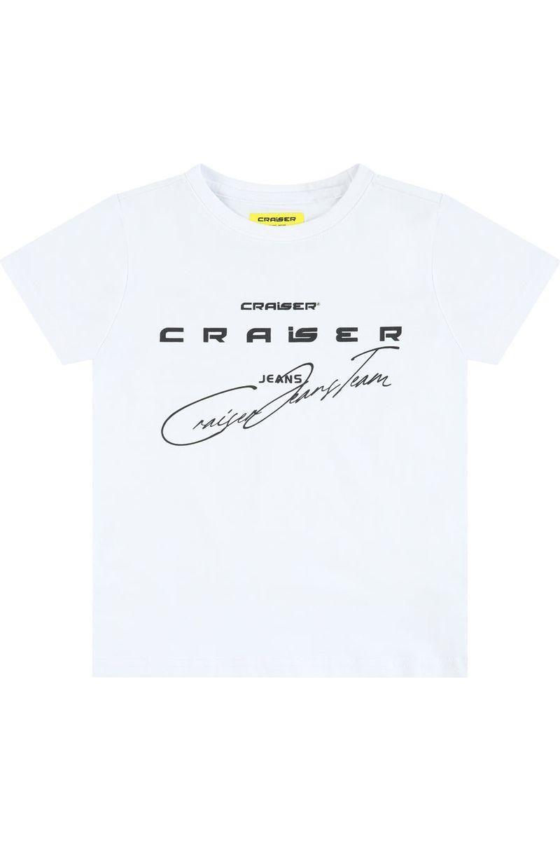 חולצת טישירט CRAISER כיתוב אחורי לילדים White / 4Y