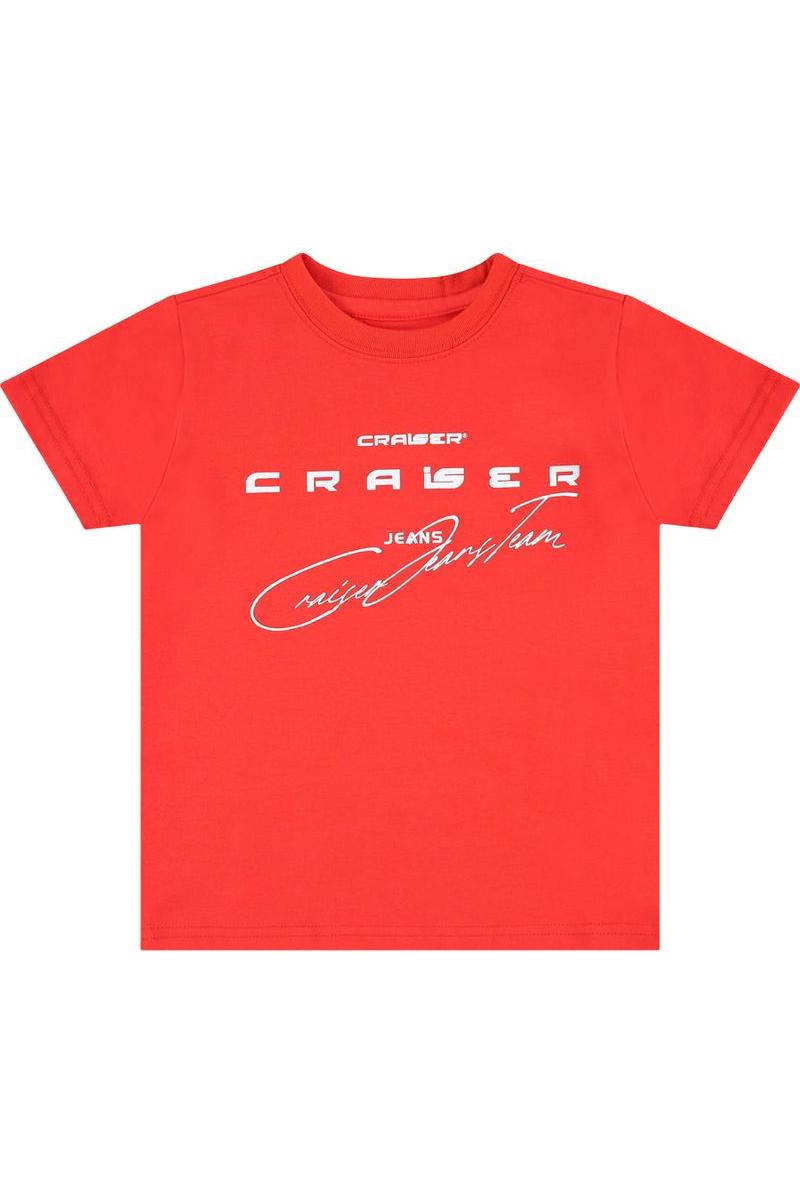 חולצת טישירט CRAISER כיתוב אחורי לילדים Red / 4Y