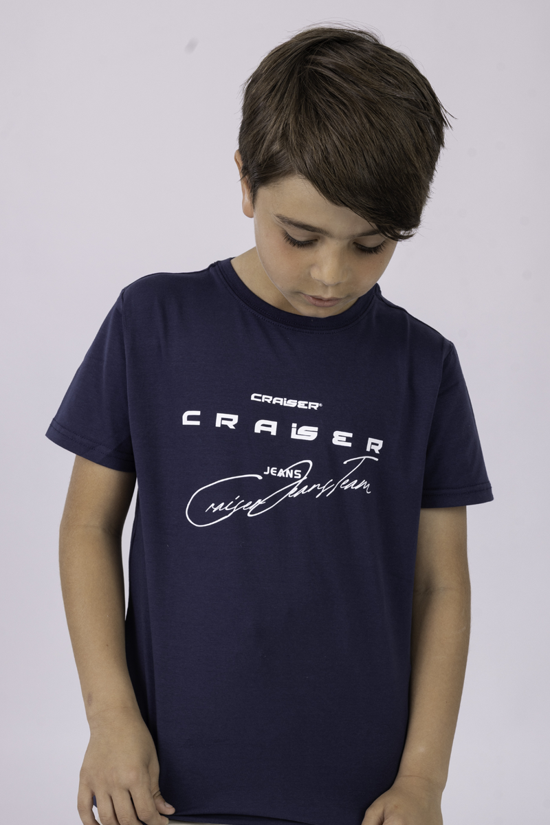 חולצת טישירט CRAISER לוגו מותג באמצע לילדים