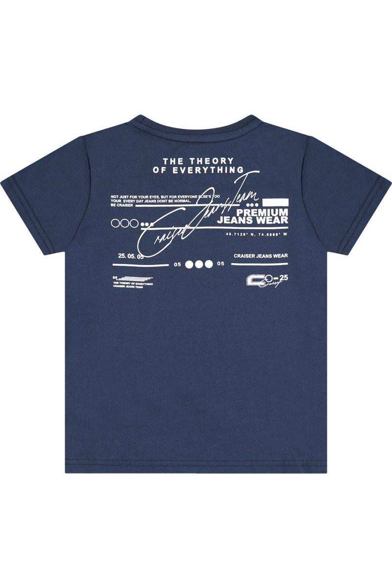 חולצת טישירט CRAISER לוגו מותג באמצע לילדים Blue / 4Y