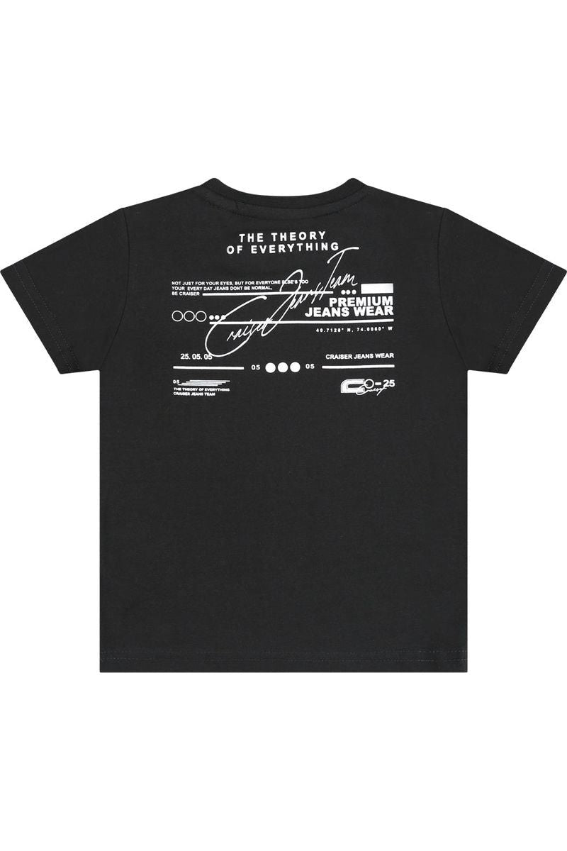 חולצת טישירט CRAISER כיתוב אחורי לתינוקות Black / 3-6M