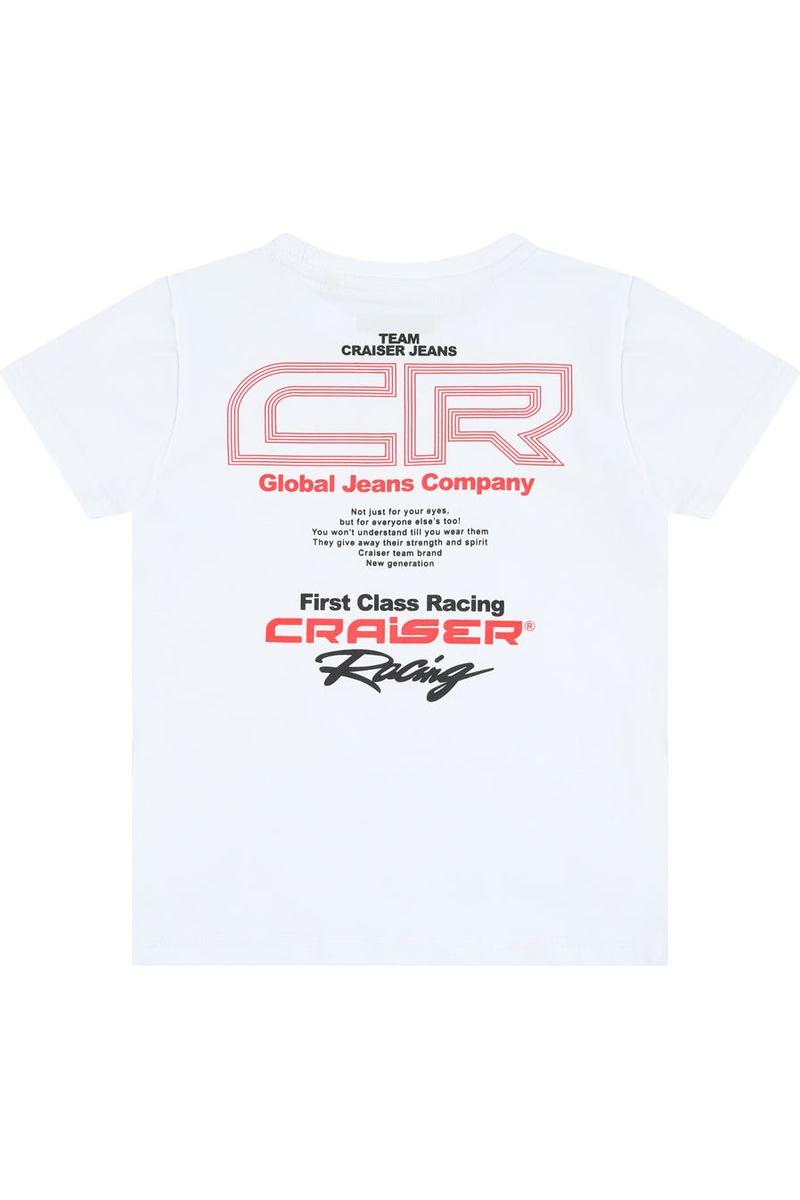 חולצת טישירט CRAISER הדפס אחורי לילדים White / 4Y