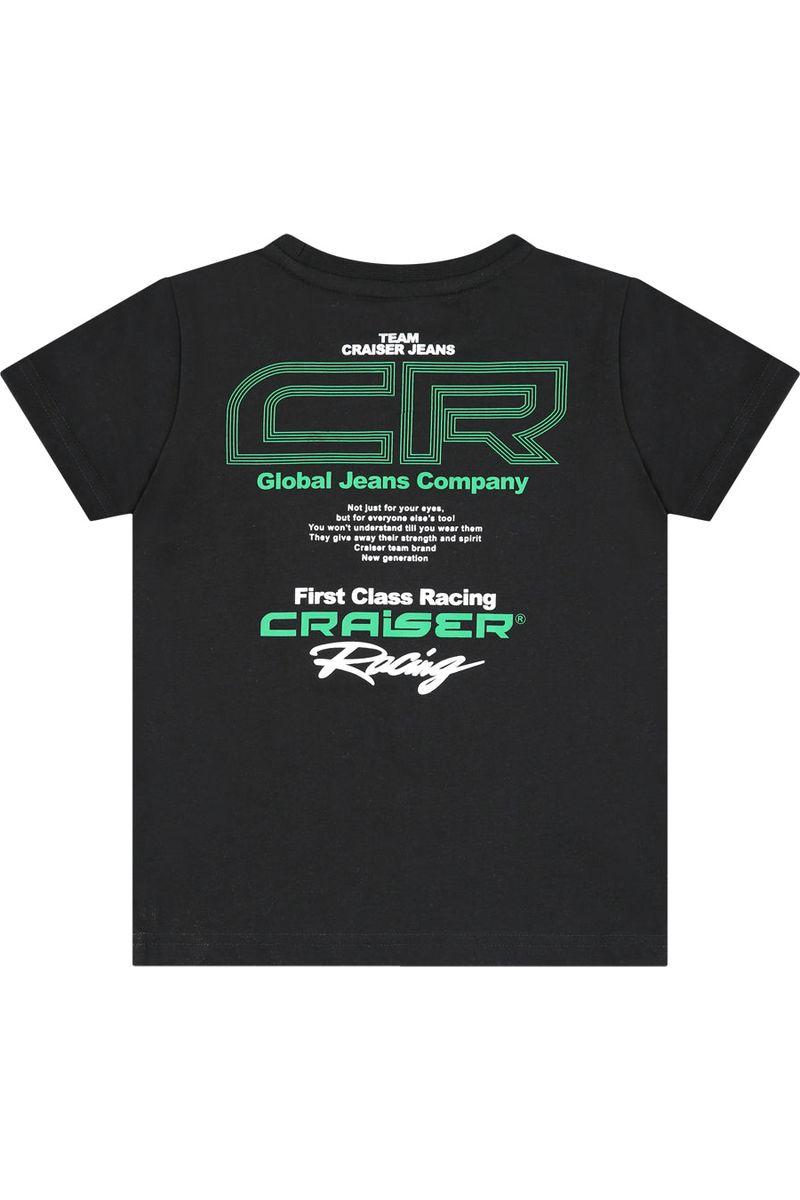חולצת טישירט CRAISER הדפס אחורי לילדים Black / 4Y
